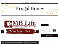 Tablet Screenshot of frugalhoney.com